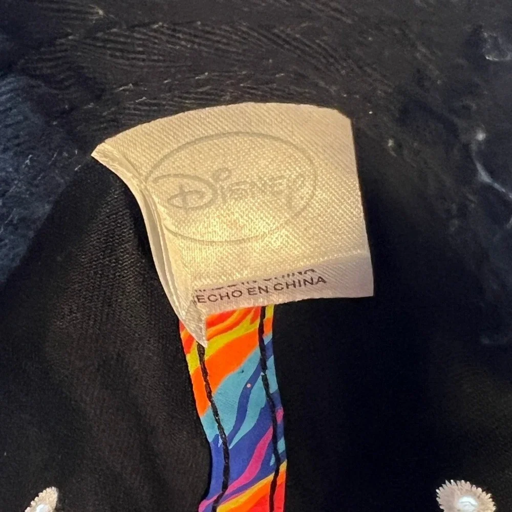 Disney Hat - Baseball Cap - Tie Dye - One Size Snapback - Teal Brim